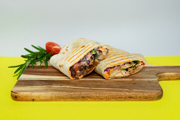 delicious burrito on the table