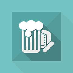 Beer mug - Vector flat icon