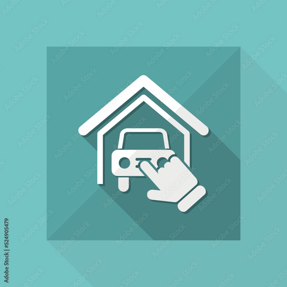 Poster car service icon