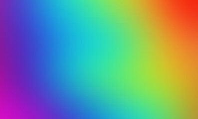 Abstract blurred gradient pastel background in bright colors. Rainbow colors background.  Wallpaper. 