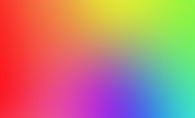 Blurred colored abstract background. Smooth transitions of iridescent colors. Colorful gradient. Rainbow backdrop.