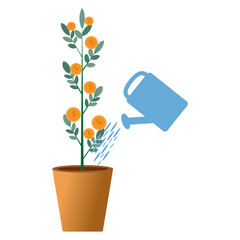 vector illustration long term investment, time investing, success takes time, growth profit, time management, time is money