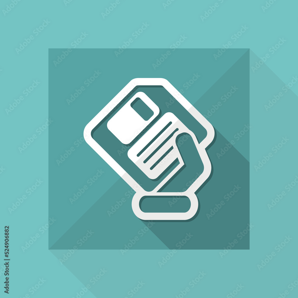 Poster saving data icon