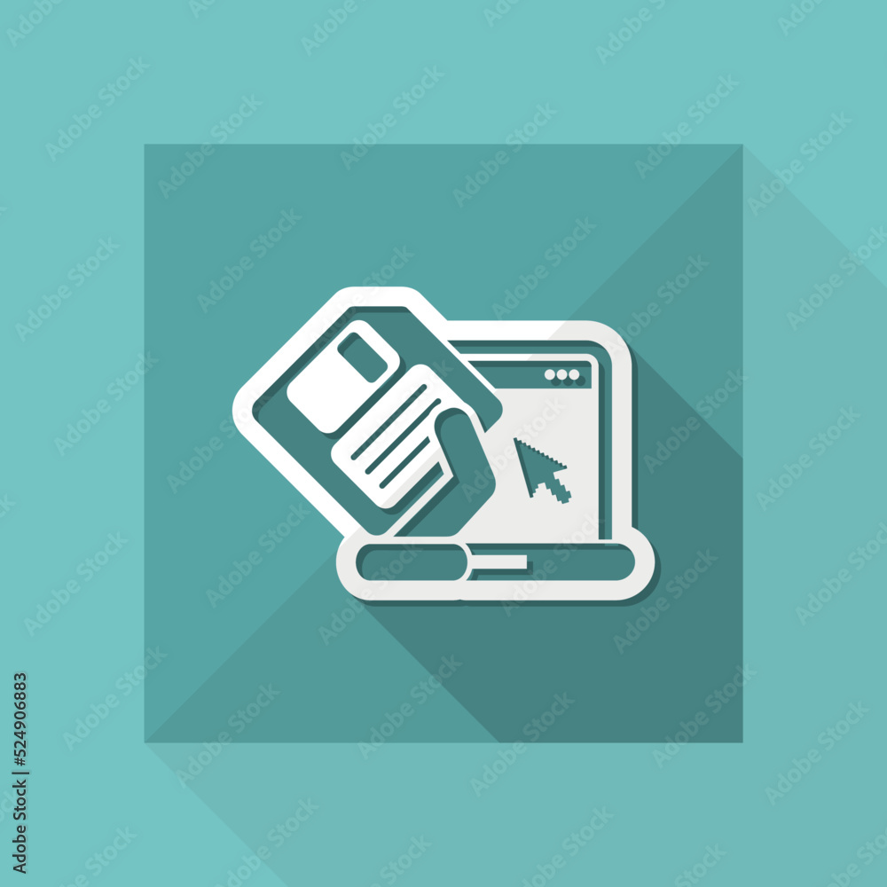 Poster saving data icon