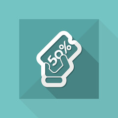 Discount label icon