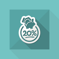Discount label icon