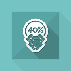 Discount label icon