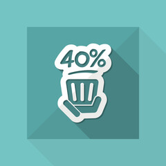 Discount label icon