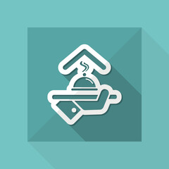 Fototapeta premium Hotel icons. Restaurant service.