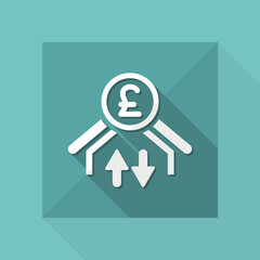 Money transfer icon - Sterling