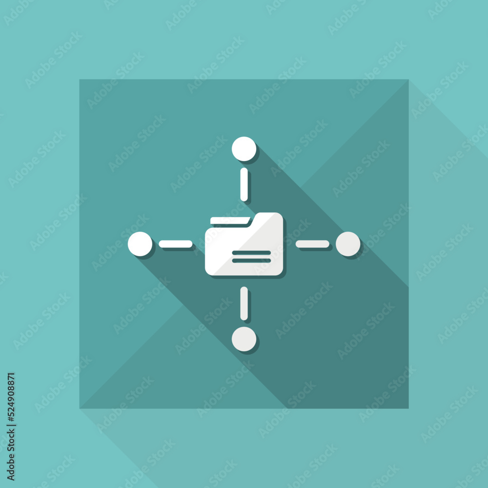 Poster shared folder vector icon