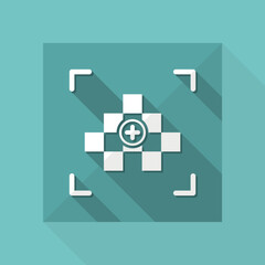 Obraz premium Grainy image - minimal flat icon