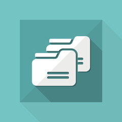 Folder copy - Flat minimal icon