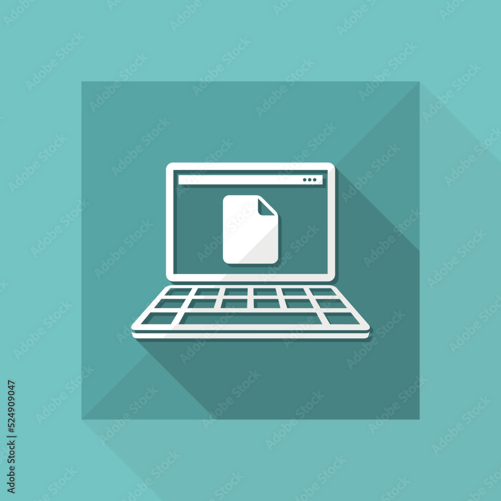 Poster new file empty - flat minimal icon