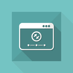 Transfer setting - Vector flat minimal icon