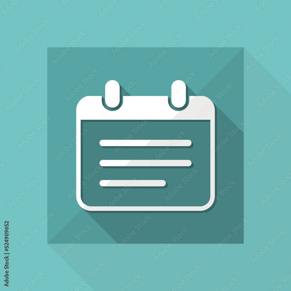Poster notepad - vector flat minimal icon