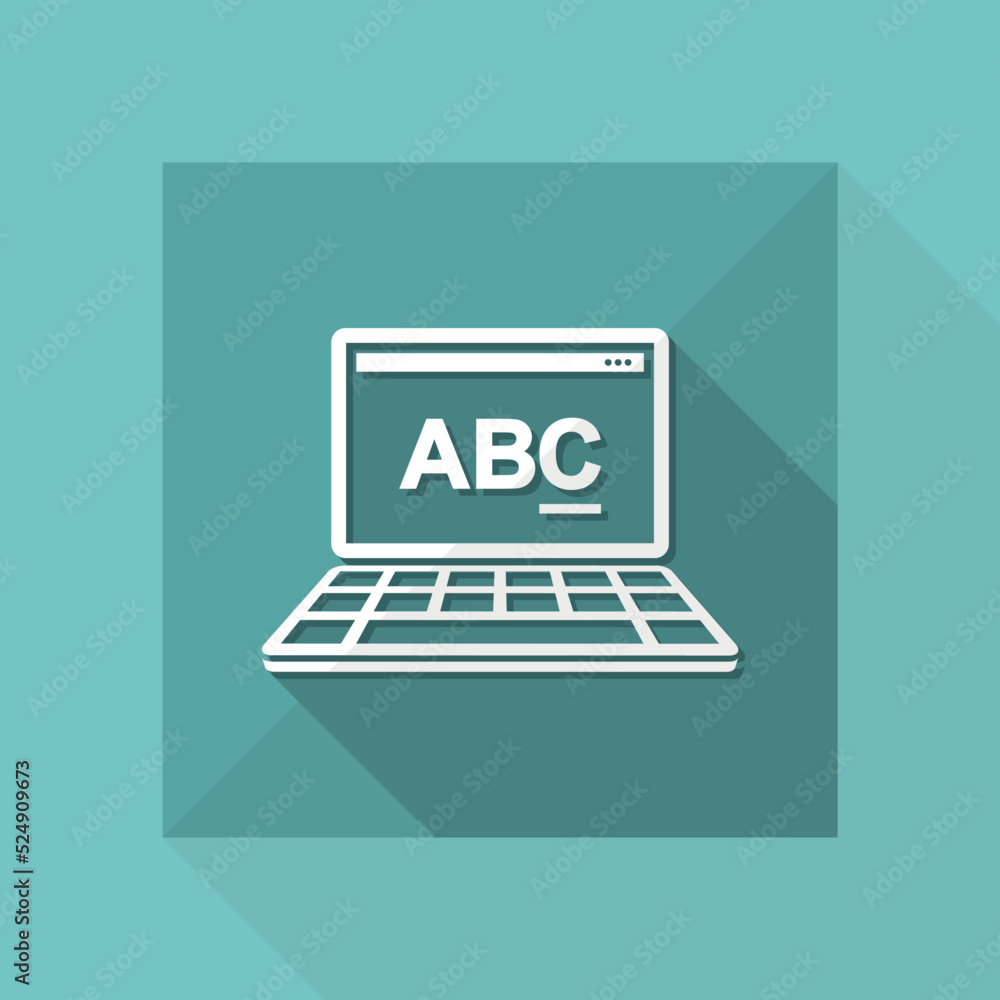 Poster text editor software icon