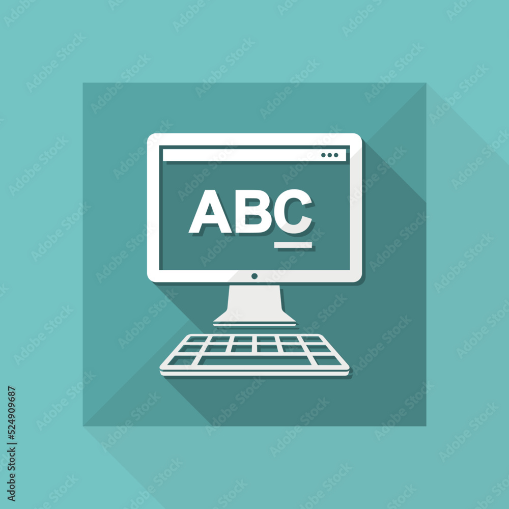 Poster text editor software icon