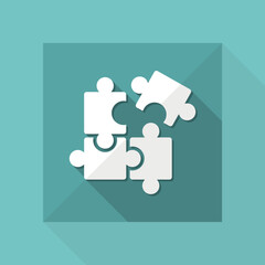 Team united strategy - Vector flat minimal icon