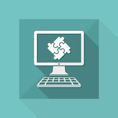 Team application flat icon