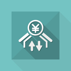 Money transfer icon - Yen