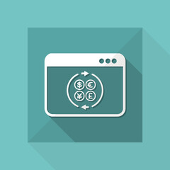 Currency web services icon