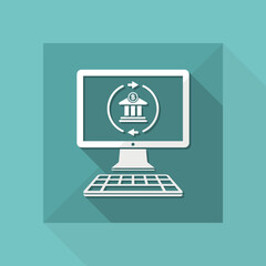 Web banking services icon