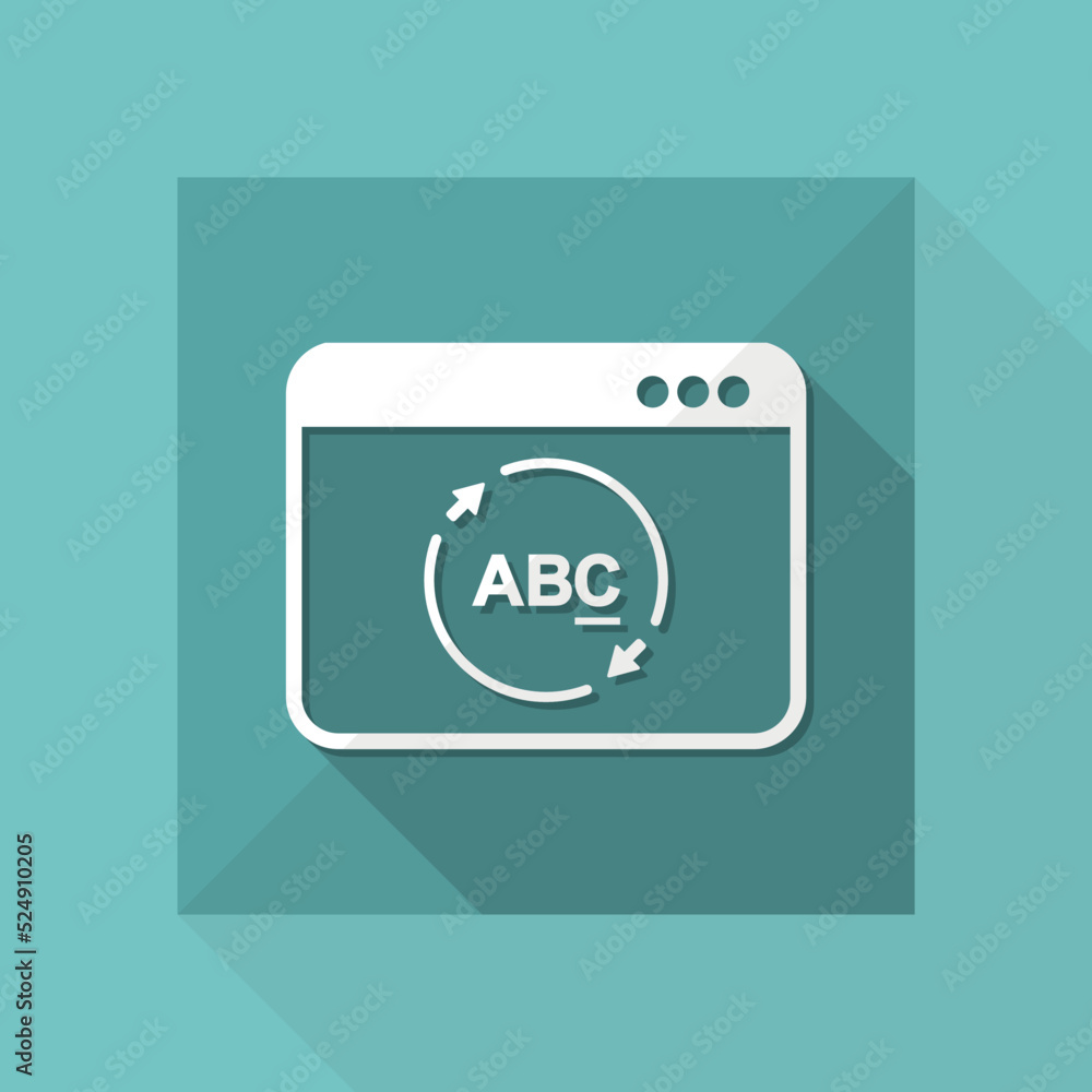 Poster refresh text window icon