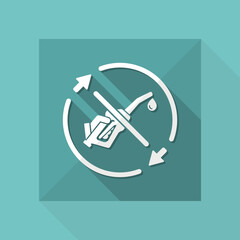 Stop pollution fuel icon