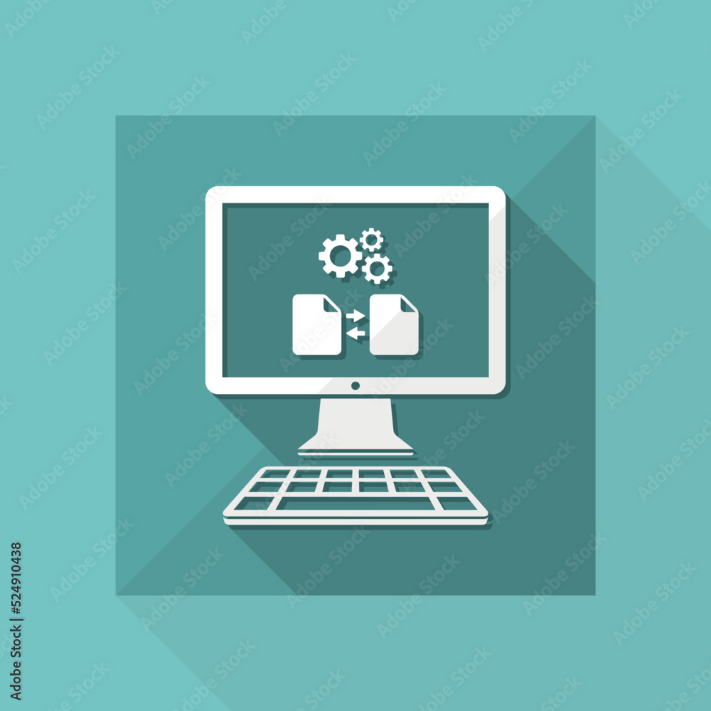 Poster files transfer settings icon