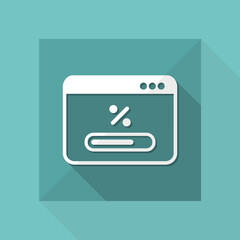 Percentage of progression bar