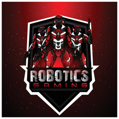 Future robotic soldiers, Esport gaming mascot logo