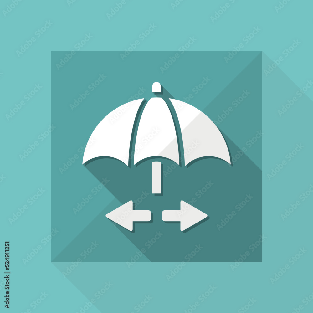 Poster network security system - minimal vector icon