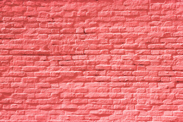 Pink brick wall background or texture