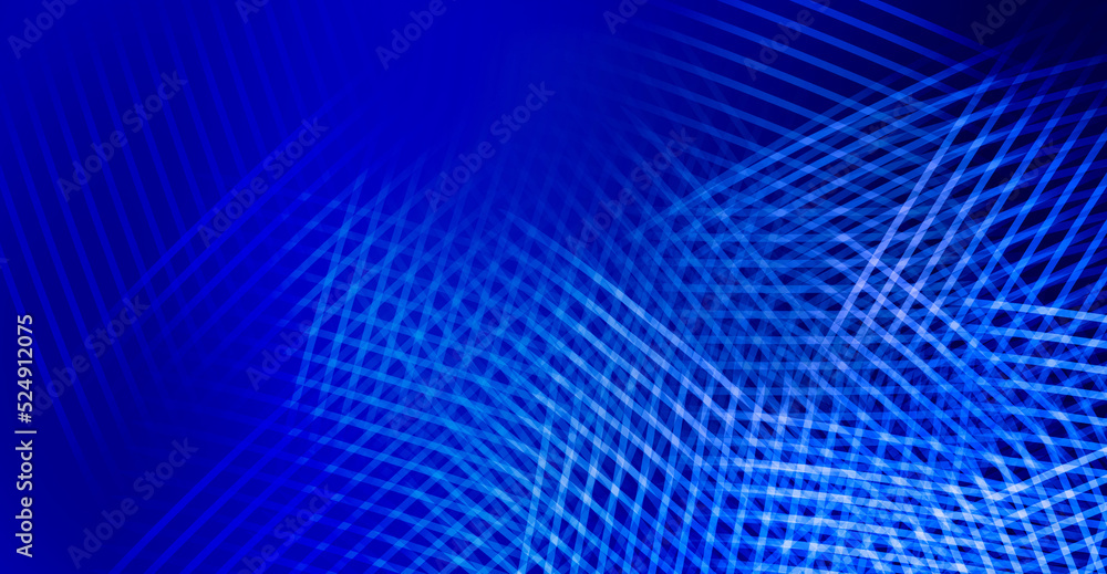 Wall mural abstract digital background with weave line art, big data stream visualization. high speed technolog