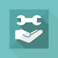 Fototapeta premium Assistance - Minimal modern icon