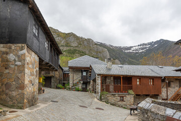 Peñalba de Santiago, León, Castilla y León, Spain. Typical village in the mountains in Spain