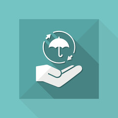 Full protection - Minimal vector icon