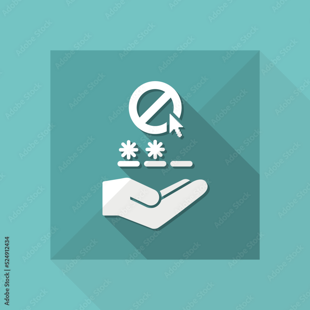 Poster protection web service - minimal single icon