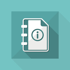 User guide book - Vector icon