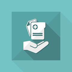 Medical services - Vector flat icon