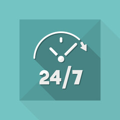 Steady services 24/7 - Vector web icon