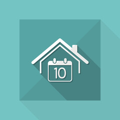 Booking day - Vector web icon