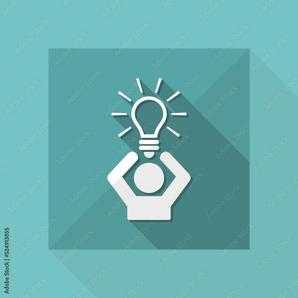 Poster propose idea or solution - vector web icon