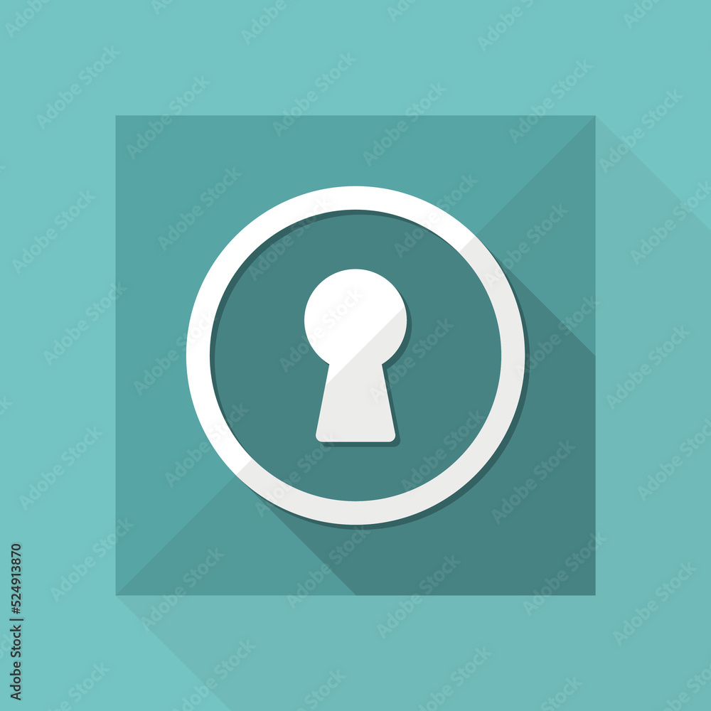 Poster protected access - vector web icon