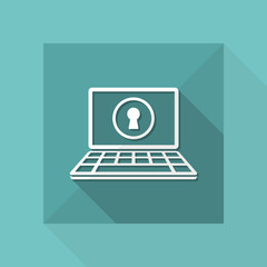 Protected access - Vector web icon