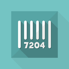 Product identity barcode - Vector web icon