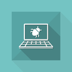 Virus danger - Vector web icon