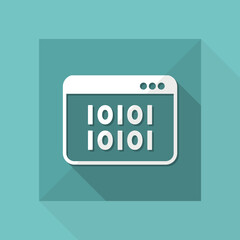 Binary code - Vector web icon