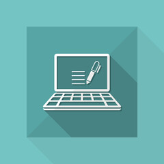 Writing application - Vector web icon